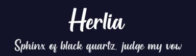 Herlia by Dicky Darmawan — Script Handwritten Font — thumbnail 2