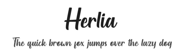 Herlia by Dicky Darmawan — Script Handwritten Font
