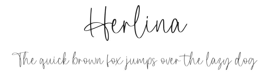 Herlina by Revo Farisky — Script Handwritten Font