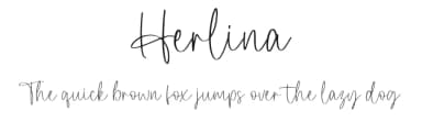 Herlina by Revo Farisky — Script Handwritten Font — thumbnail 1