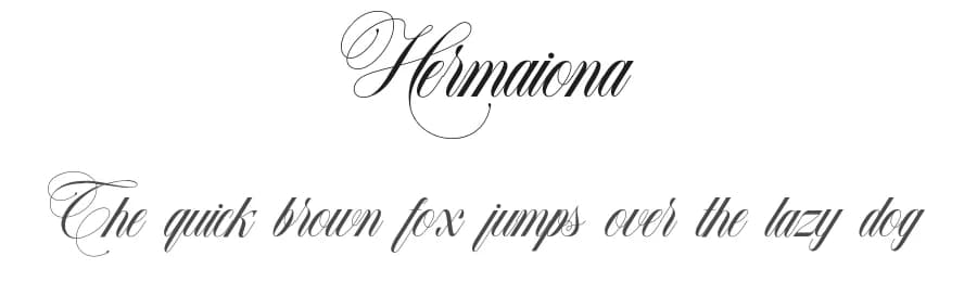 Hermaiona by Aluyeah Studio — Script Handwritten Font