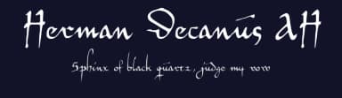 Herman Decanus AH by FontGrube AH — Script Handwritten Font — thumbnail 2