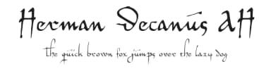 Herman Decanus AH by FontGrube AH — Script Handwritten Font — thumbnail 1