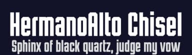 HermanoAlto Chisel by Levi Szekeres — Sans Serif Font — thumbnail 2