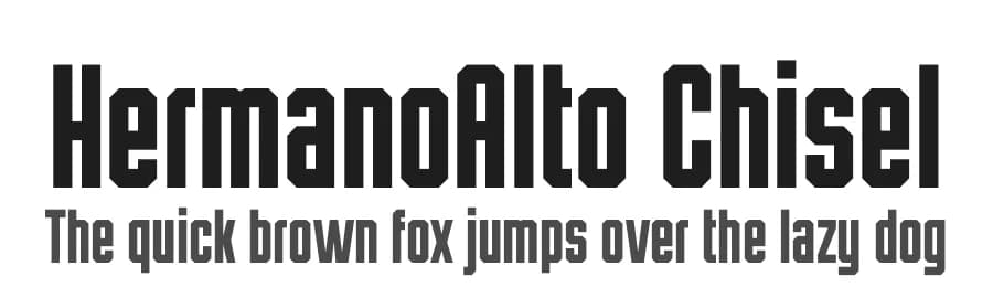 HermanoAlto Chisel by Levi Szekeres — Sans Serif Font