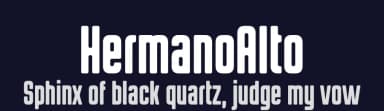 HermanoAlto by Levi Szekeres — Sans Serif Font — thumbnail 2