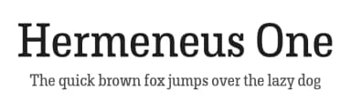 Hermeneus One by Rodrigo Fuenzalida — Serif Font — thumbnail 1