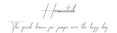 Hermintosh by Jadatype — Script Handwritten Font — thumbnail 1