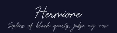 Hermione by ReivNick — Script Handwritten Font — thumbnail 2