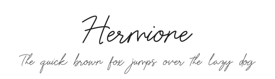 Hermione by ReivNick — Script Handwritten Font