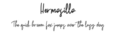 Hermosillo by Vunira Design — Script Handwritten Font — thumbnail 1