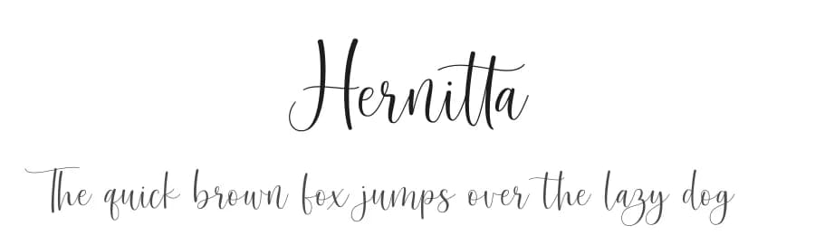 Hernitta by Ef Studio — Script Handwritten Font — preview 1
