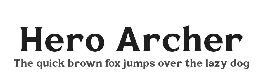 Hero Archer by Alit Design — Serif Font