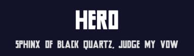 Hero by offset media — Sans Serif Font — thumbnail 2