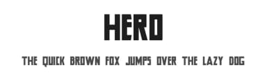 Hero by offset media — Sans Serif Font — thumbnail 1