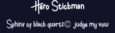 Hero Stickman by RaisProject — Script Handwritten Font — thumbnail 2