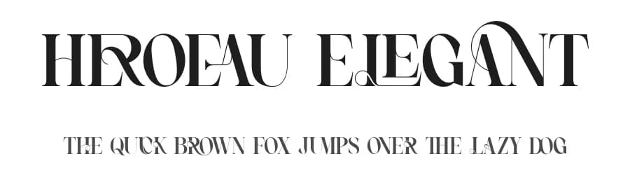 Heroeau Elegant by 177Studio — Serif Font