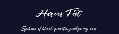 Heroes Fest by Kong Font — Script Handwritten Font — thumbnail 2
