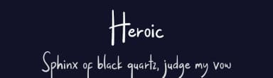 Heroic by Hamzah Muhamad Ihsan — Script Handwritten Font — thumbnail 2