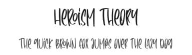 Heroism Theory by Hatf Type — Script Handwritten Font — thumbnail 1