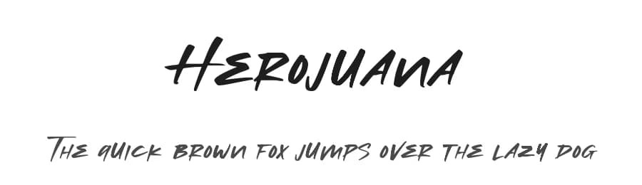 Herojuana by Allouse Studio — Script Handwritten Font