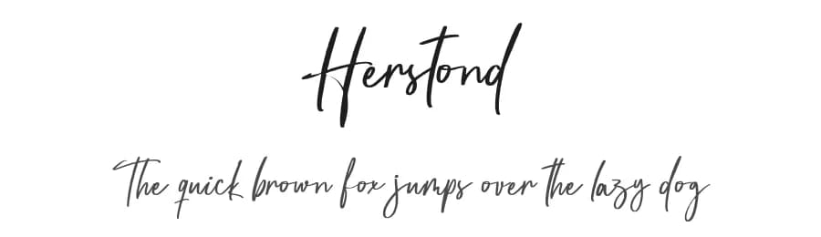 Herstond by Vultype — Script Handwritten Font