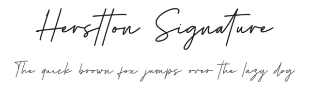 Herstton Signature by Alvaro Ariel — Script Handwritten Font