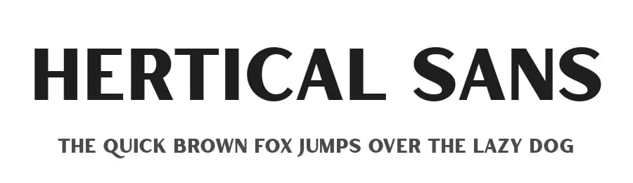 Hertical Sans by Edignwn Type — Sans Serif Font