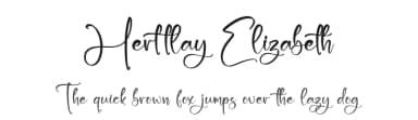 Herttlay Elizabeth by Letterena Studios — Script Handwritten Font — thumbnail 1
