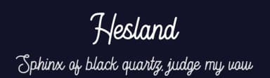 Hesland by Vultype — Script Handwritten Font — thumbnail 2
