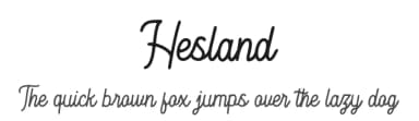 Hesland by Vultype — Script Handwritten Font — thumbnail 1