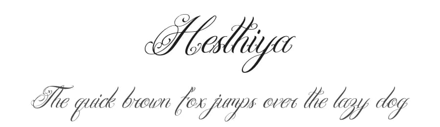 Hesthiya by Denustudios — Script Handwritten Font — preview 1