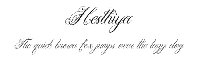 Hesthiya by Denustudios — Script Handwritten Font