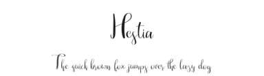 Hestia by niyos — Script Handwritten Font — thumbnail 1