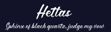 Hettas by 7NTypes — Script Handwritten Font — thumbnail 2