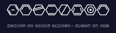 Hexacode by C-7007 — Dingbats Font — thumbnail 2