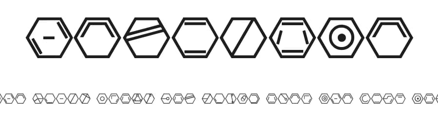 Hexacode by C-7007 — Dingbats Font