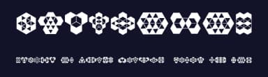 Hexagonos by Vladimir Nikolic — Dingbats Font — thumbnail 2