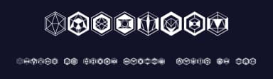 Hexagons by Vladimir Nikolic — Dingbats Font — thumbnail 2