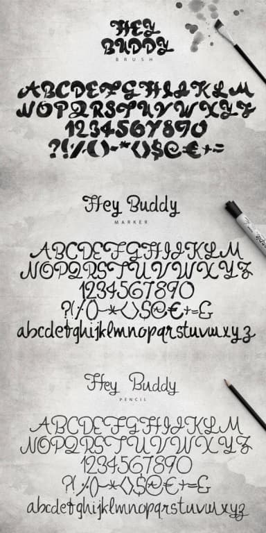 Hey Buddy Font by SmartDesigns — Script Handwritten Font — thumbnail 2