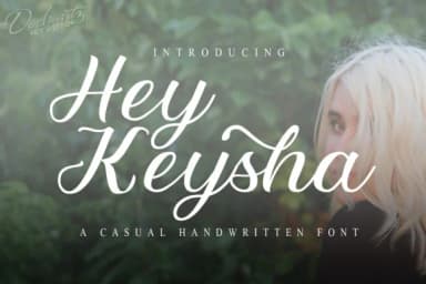 Hey Keysha Font by Doehantz Studio — Script Handwritten Font — thumbnail 1
