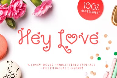Hey Love Font by typefairy — Script Handwritten Font — thumbnail 1