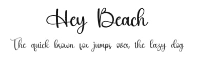 Hey Beach by Scratchones — Script Handwritten Font — thumbnail 1