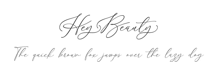 Hey Beauty by Subectype & Orenari — Script Handwritten Font