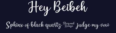 Hey Beibeh by Java Pep — Script Handwritten Font — thumbnail 2