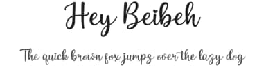 Hey Beibeh by Java Pep — Script Handwritten Font — thumbnail 1