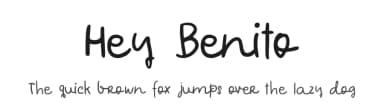 Hey Benito by Scratch Design — Script Handwritten Font — thumbnail 1