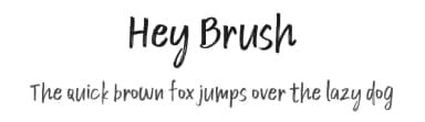 Hey Brush by Fontherapy — Script Handwritten Font — thumbnail 1