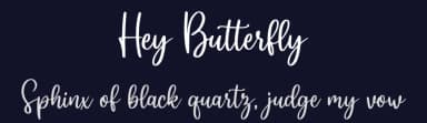Hey Butterfly by NJ Studio — Script Handwritten Font — thumbnail 2