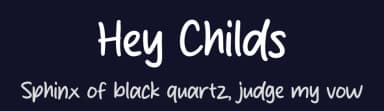 Hey Childs by MJType — Script Handwritten Font — thumbnail 2
